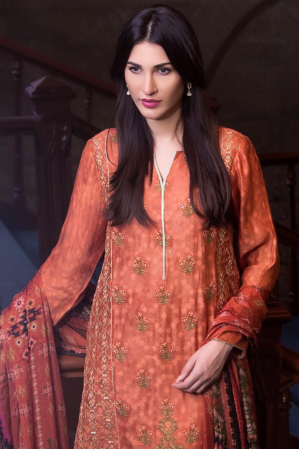 Semi Formal Pakistani Unstitched Suit by Zeen Women Formal Collection