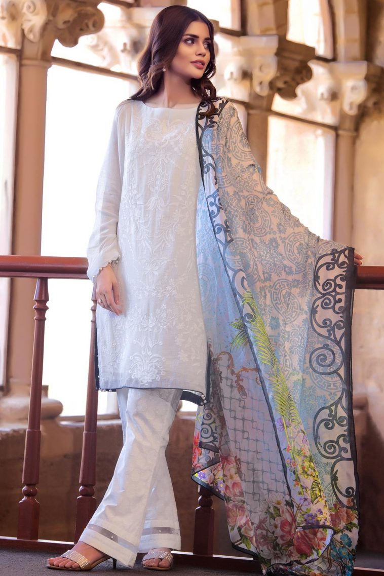 Buy Online Women’s Eid Collection 2017 Unstitched 3 Piece Pakistani Suit Dress by Luxe Semi Formal by Zeen - Pakistan Pret Wear