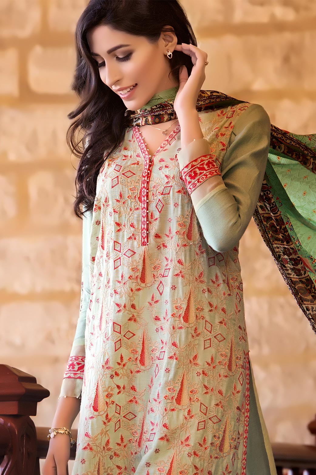 Semi Formal Luxury Pret Pakistani Suit for Ladies by Zeen