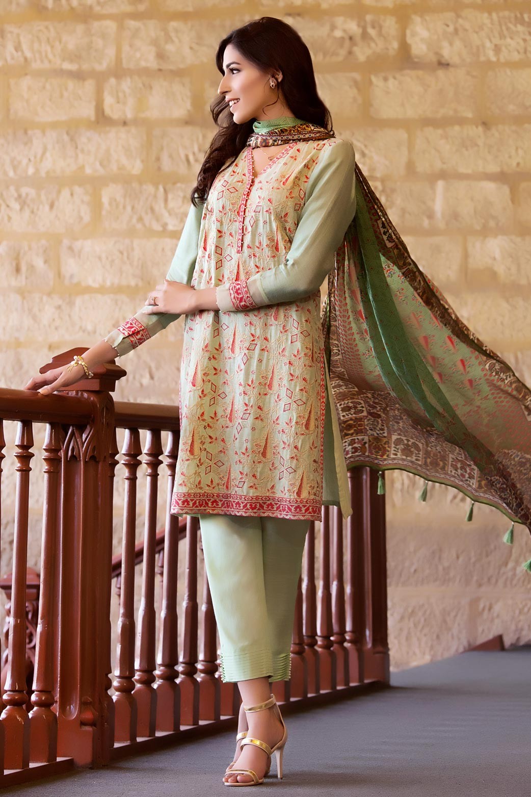 Semi Formal Luxury Pret Pakistani Suit for Ladies by Zeen Eid