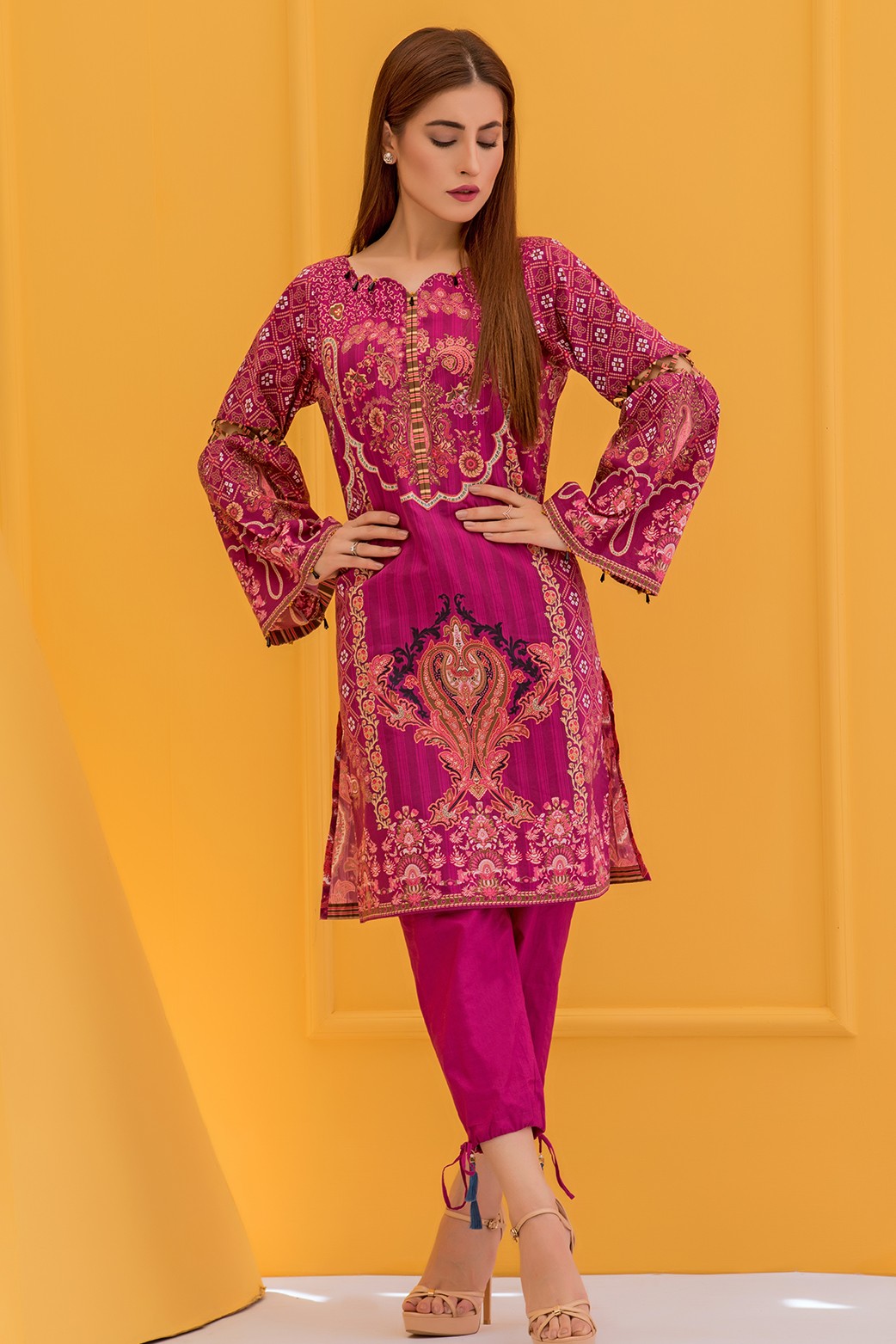 PAISLEY OBSESSIONS 1 Piece Pakistani Cambric Pret Wear By Zeen Cambridge Winter Collection 2017 Available Unstitched For Shopping Online On Sale.