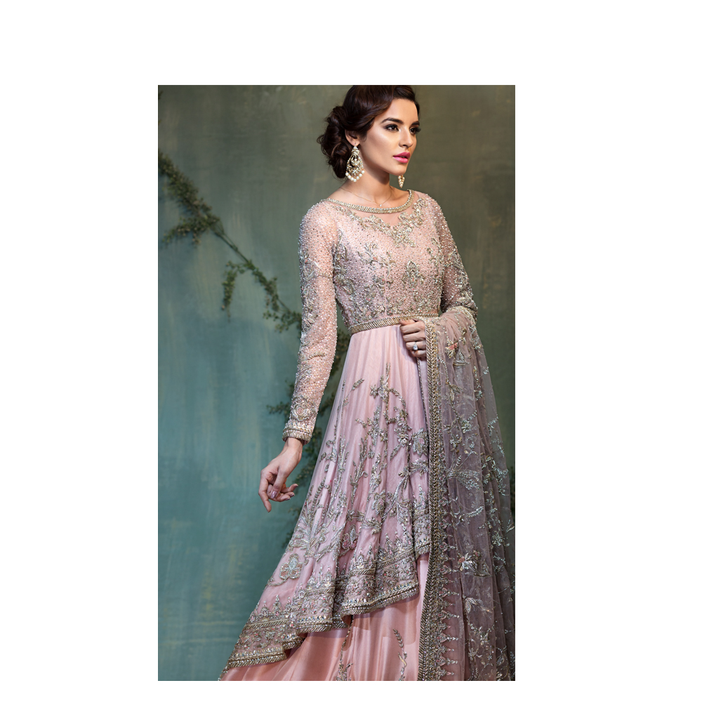 FABLE Pink Bridal Pakistani Ready to Wear Pret Dresses Online Native.Pk Formal And Bridal Wear Collection 2019