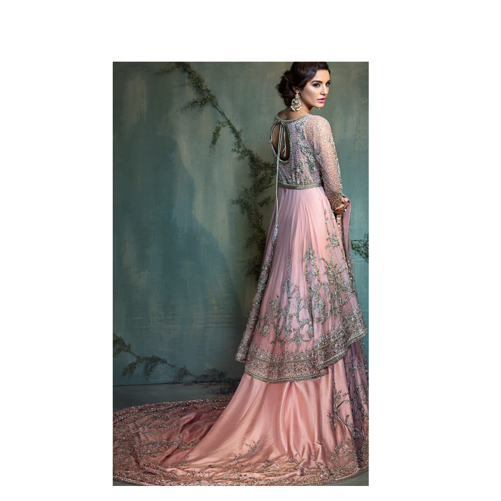 FABLE Pink Bridal Pakistani Ready to Wear Pret Dresses Online Native.Pk Formal And Bridal Wear Collection 2019
