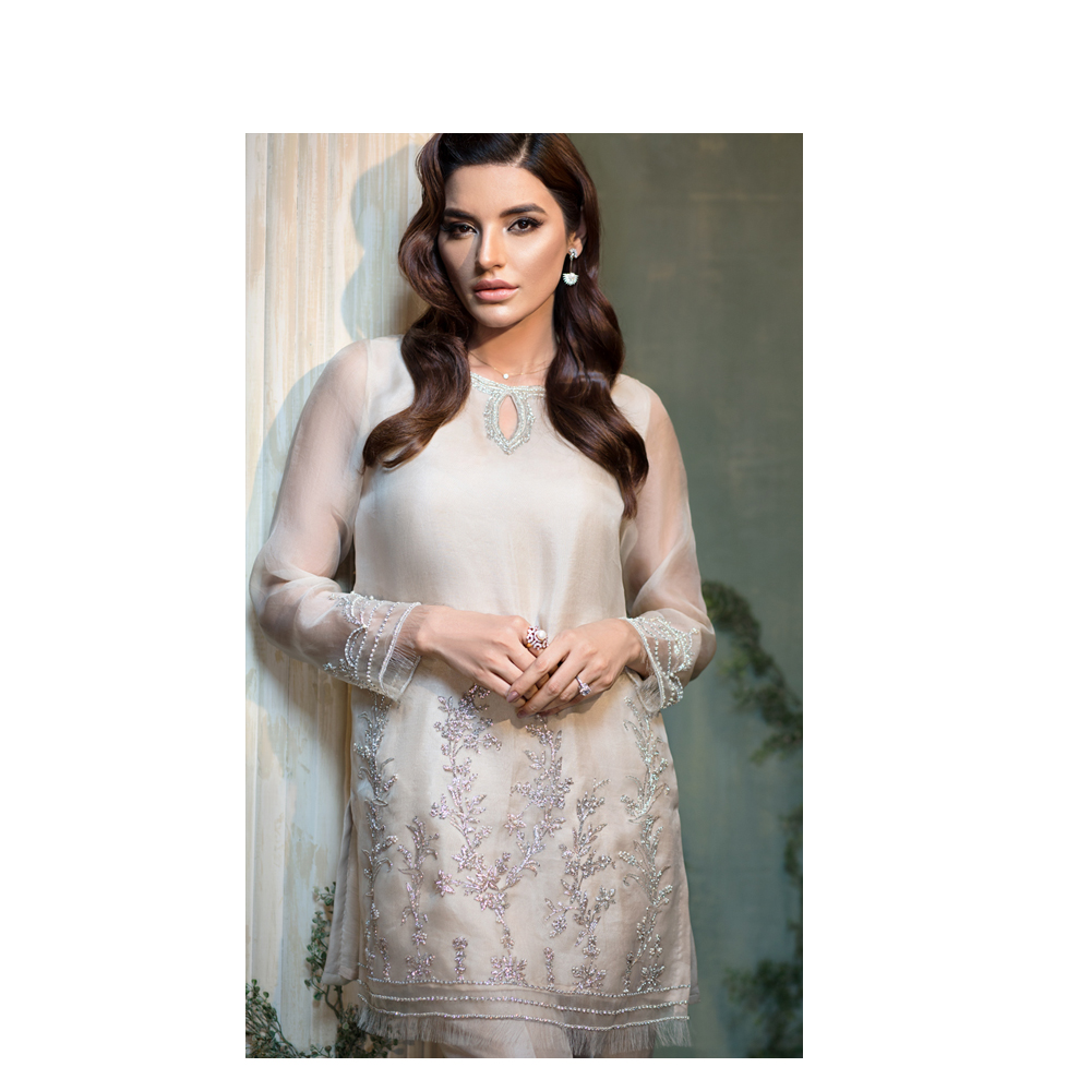 Soft Skin Color Luxury Pakistani Ready to Wear Pret Dresses Online Dress Available To Buy Online By Native.Pk Luxury Wear Collection 2019