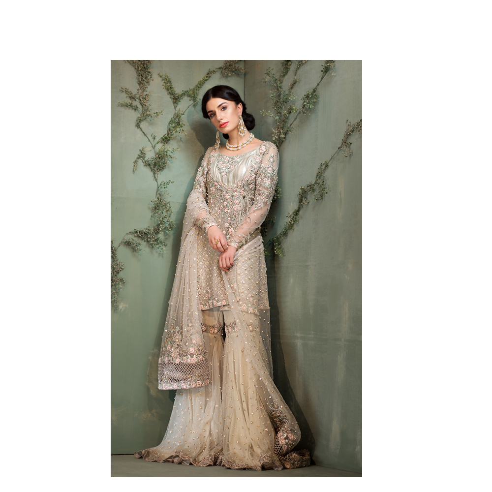 ZEPHYR Pakistani Ready To Wear Pret Dresses Online Designer Bridal Dress In Grey Buy Online By Native.Pk Formal And Bridal Wear Collection 2019