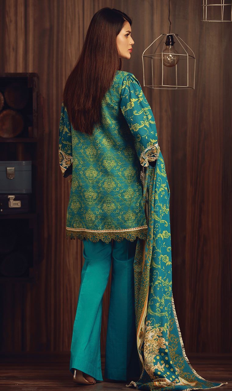 Summary: Buy Online This Classic Unstitched 3 Piece Cambric Dress By Orient Textile Dresses online Available For Shopping Online On Sale. This Beautiful Unstitched 3 Piece Cambric Dress On Sale By Orient Textile Dresses online Has Printed Shirt With Embroidered Daman On Tissue, A Printed Linen Dupatta And Dyed Trousers. Description: Ravishing Green Color 3 Piece Pret Wear dress available By Orient Textile Dresses online • Fabric Type: Linen / Cambric • Collection Type: Dresses online • Category: 3 Piece Ladies • Wear Type: Casual • Shirt Front Details: Printed Shirt With Embroidered Daman On Tissue • Sleeves: Full • Color: Green • Size: All • Brand: Orient Textile Collection: Orient Textile Dresses online You Can Buy Online This Classic Pakistani 3 Piece Green Linen Pret Wear On Sale Available At A Discount Rate Of Rs.3300/ At Https://Www.Shopatorient.Com/Otl-17-235-AFor Shopping Online By Orient Textile Dresses online. Ravishing Green Color 3 Piece Pret Wear dress available By Orient Textile Dresses online