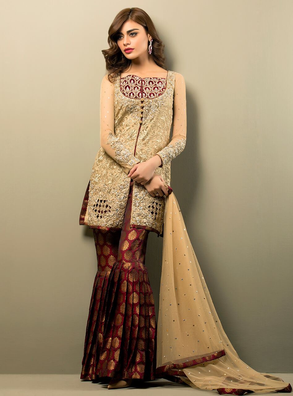 beautiful gharara dress