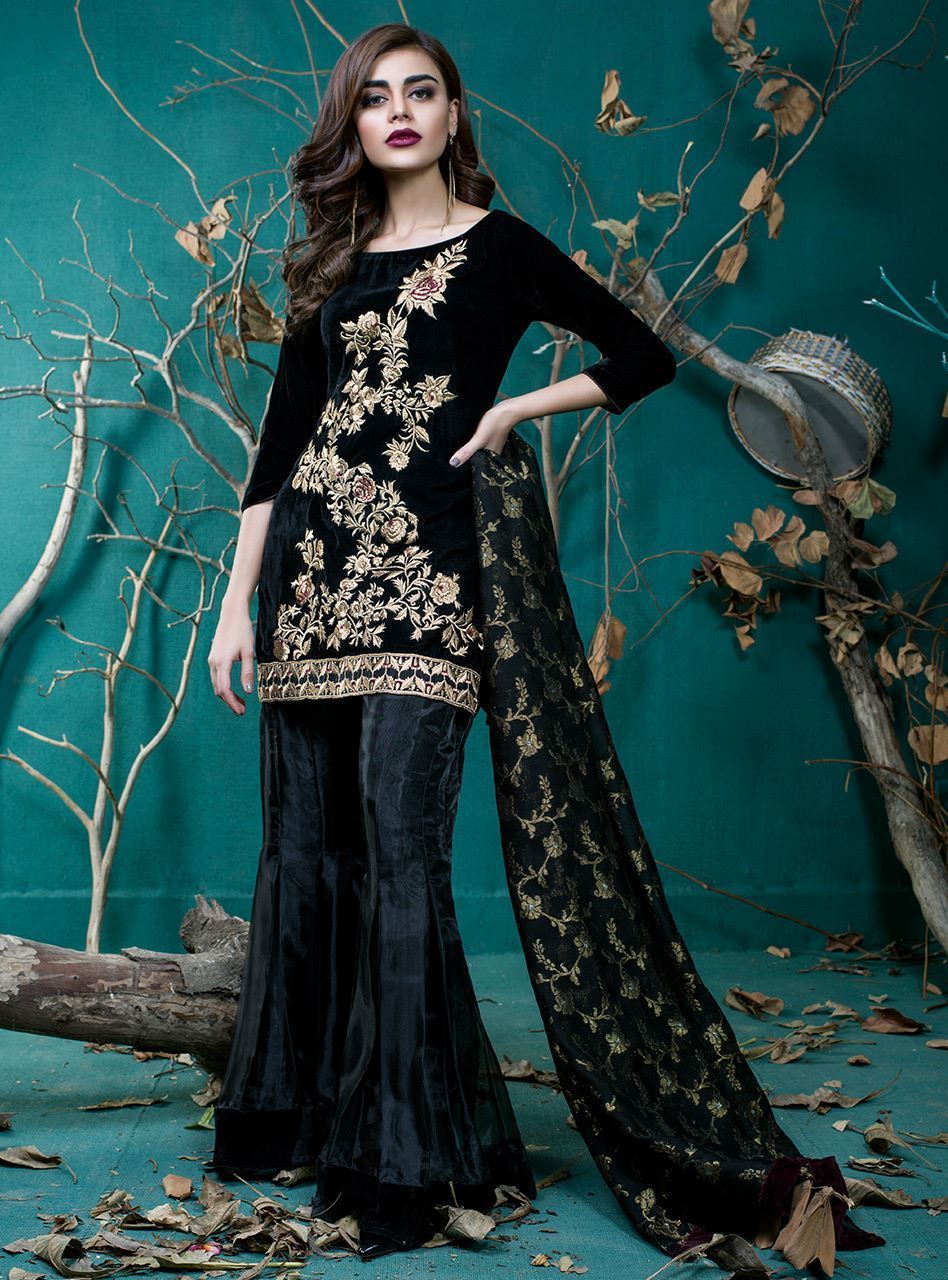 Wear this Stunning velvet dress this winter from Zainab Chottani new  arrival  Online Shopping In Pakistan