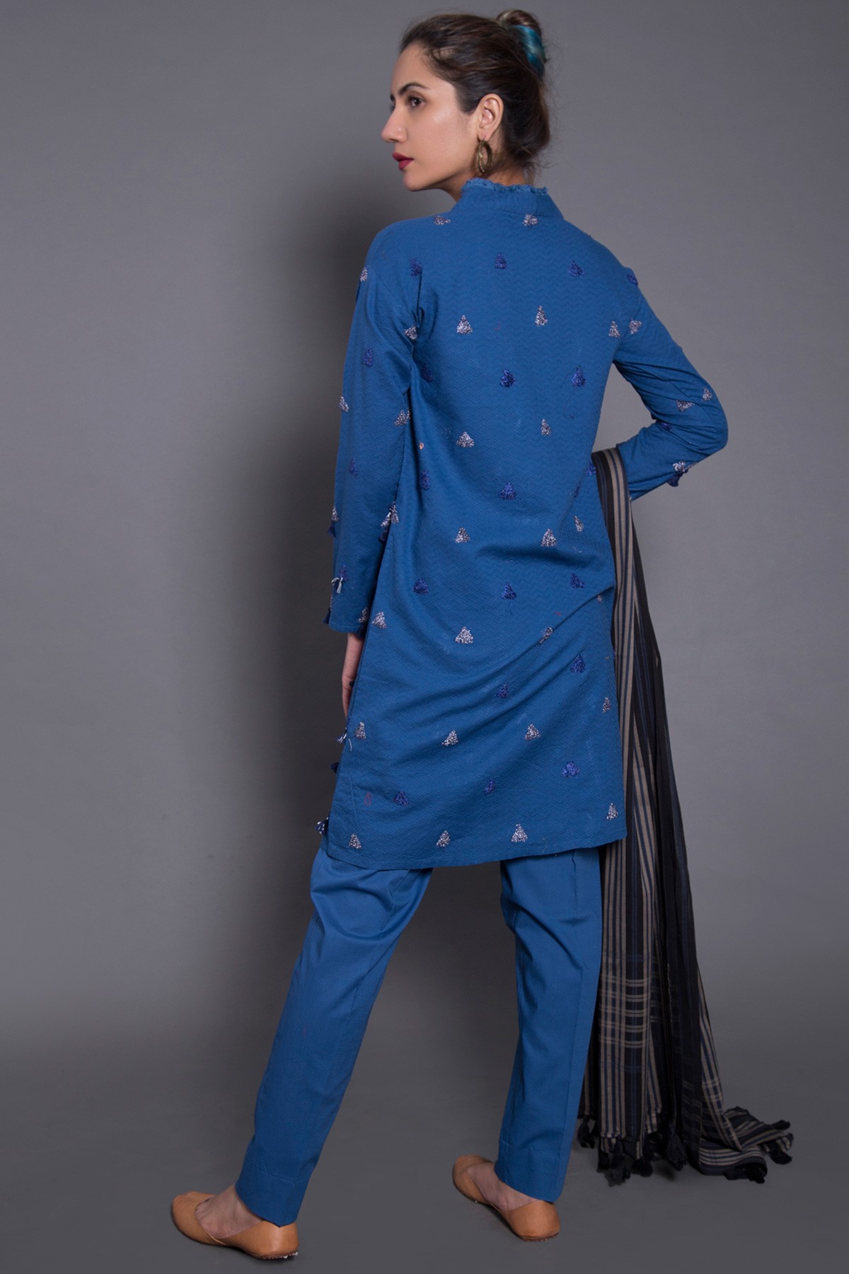Decent blue embroidered pret wear dress by Generation pret wear collection 2019