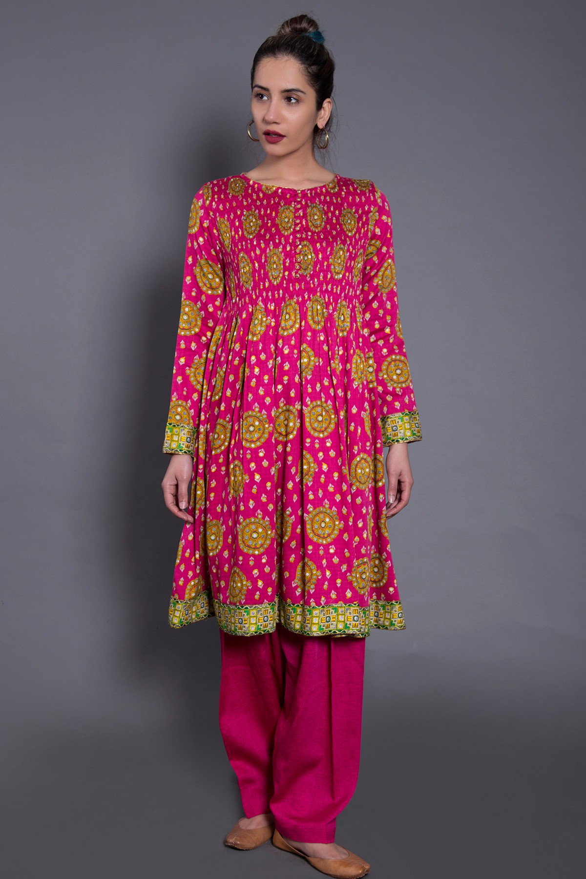 Pink 2 piece ready to wear dress by Generation winter collection 2019