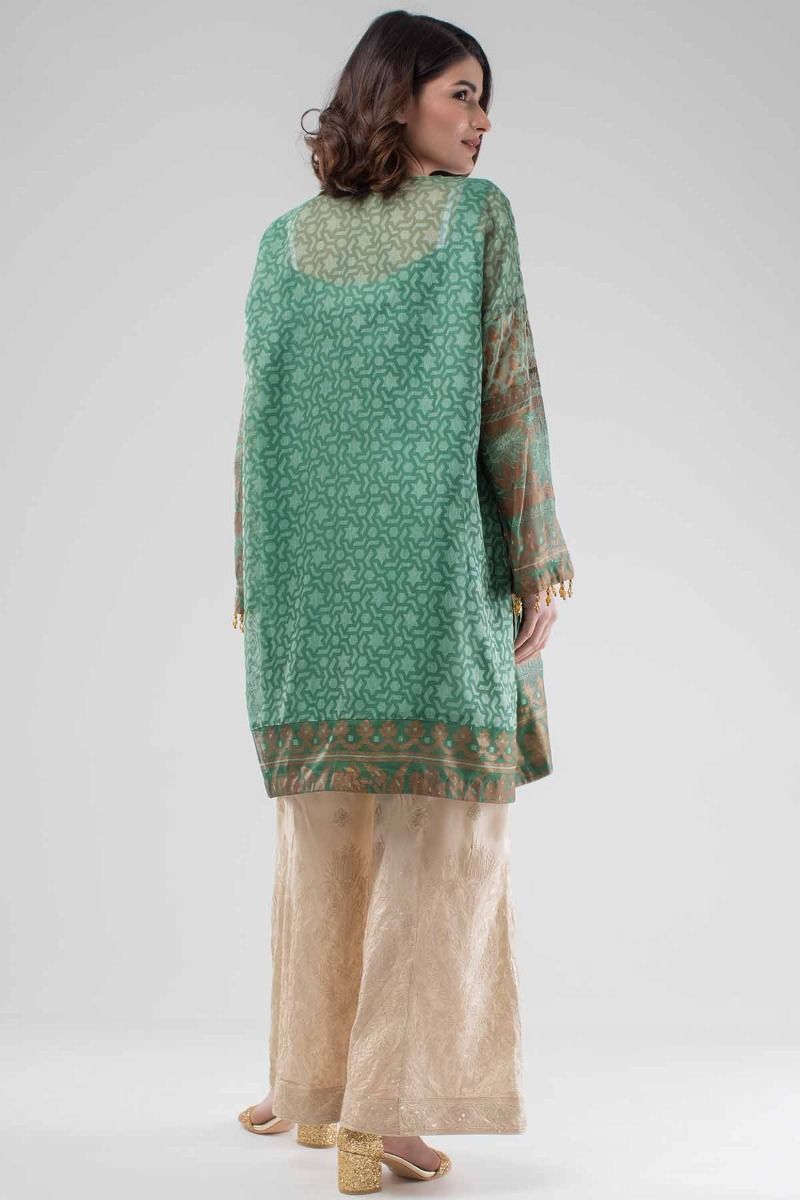 Timeless classic green ready to wear kurti by khaadi khaas collection 2019