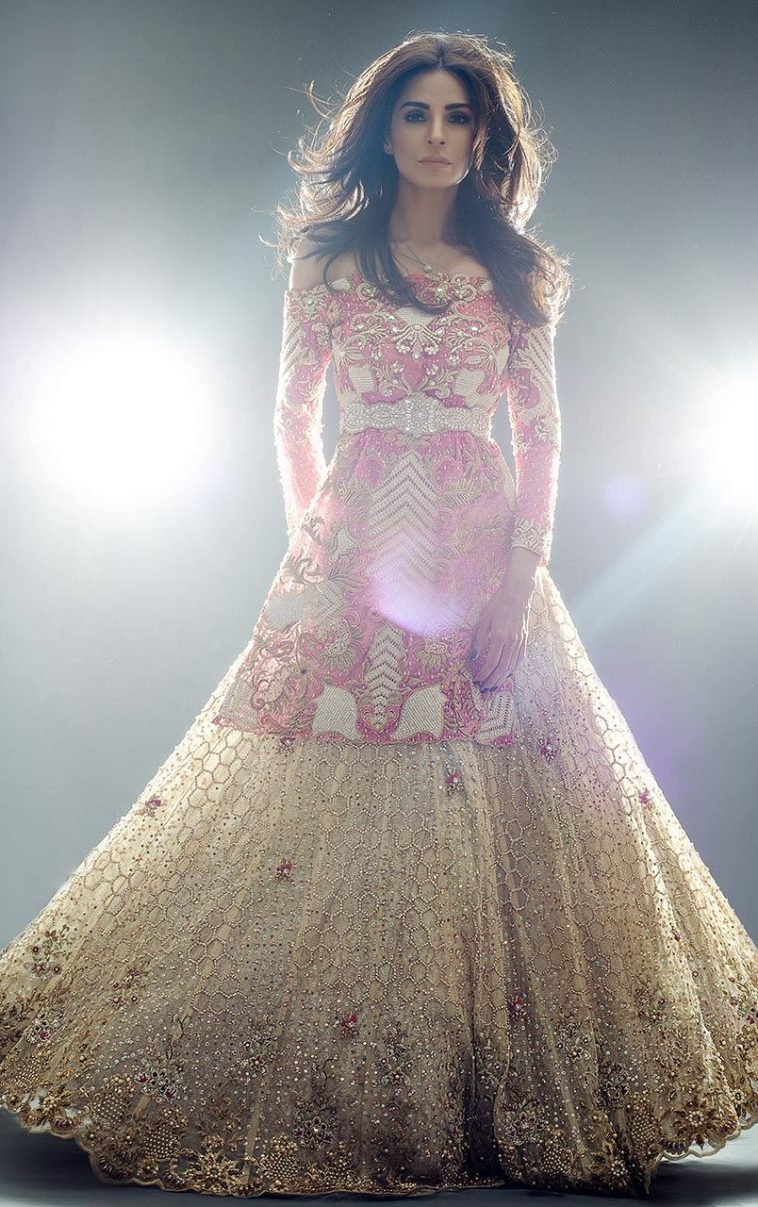Buy this elegant bridal dress from Pakistani fashion designer at a decent price pakistani wedding dresses online