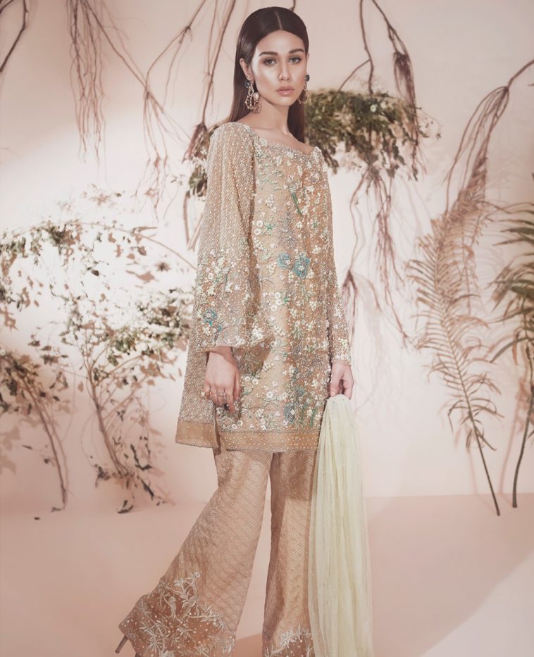 Buy this stitched fancy pret wear in organza available at a decent price by Republic semi formal collection 2019