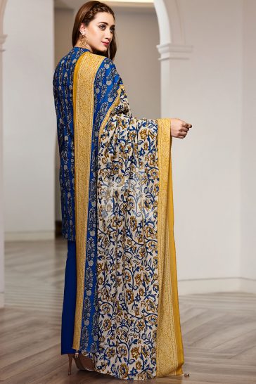 nishat linen blue dress