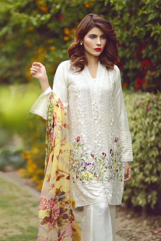 suffuse white outfit