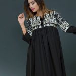 Graceful black ready to wear pret kurti by Nimsay spring collection 2019
