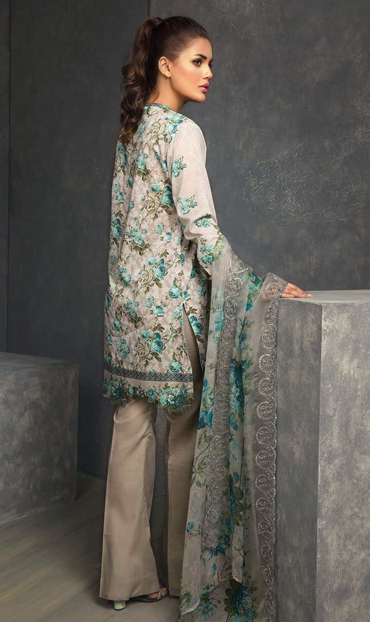 A contemporary ensemble from Summer’18 collection by Orient Textile Spring collection 2018