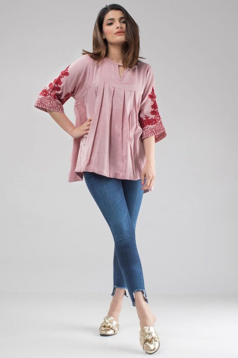 Khaadi Ready to Wear Western Pleated Top for Women – Online Shopping In ...