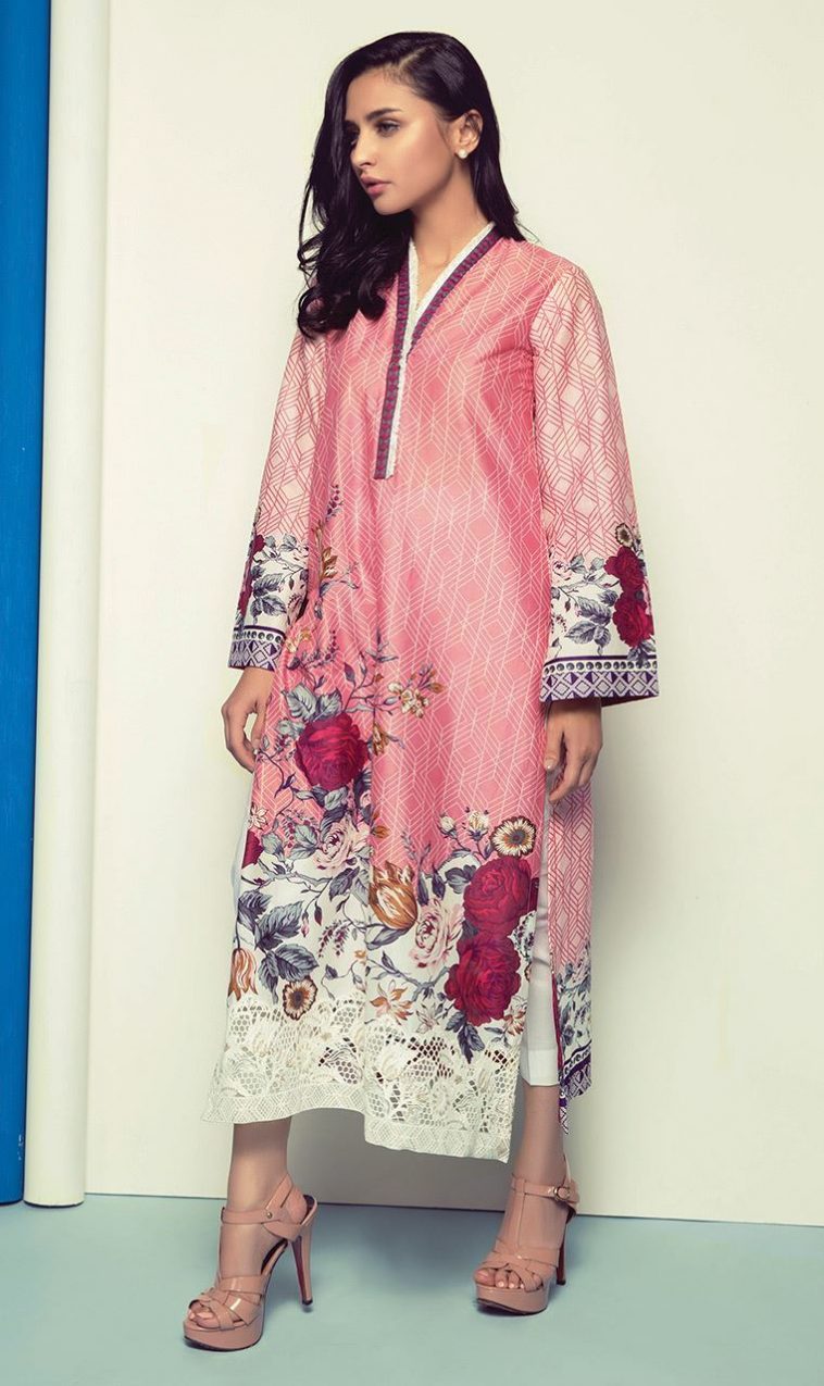 Blooming-pink-stitched-pret-wear-Shirt-b