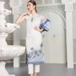 Buy this beautiful unstitched digital printed lawn dress by Sapphire spring summer collection 2018