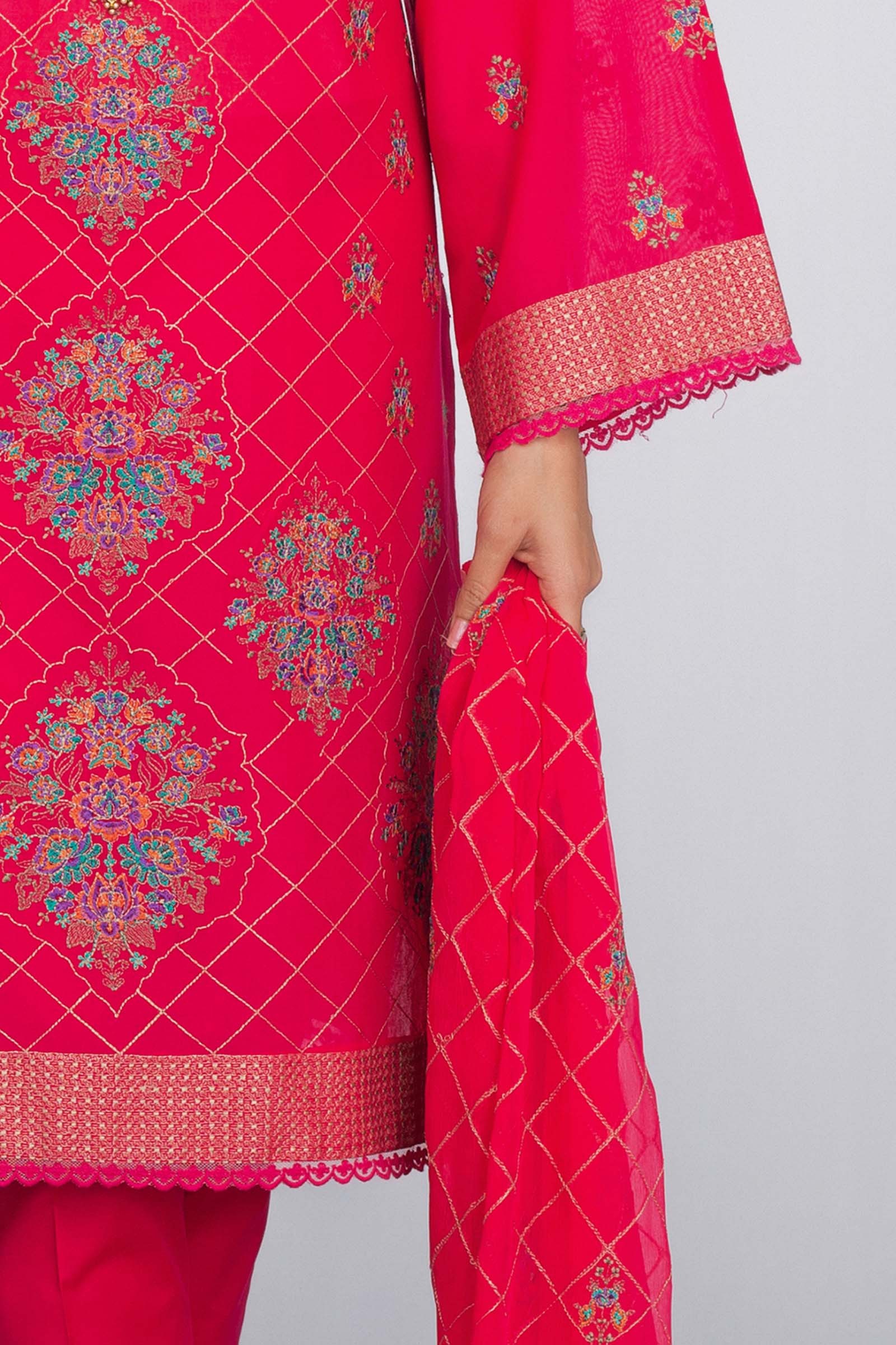 Unstitched Pakistani Dress by Bareeze Lawn Collection 2018