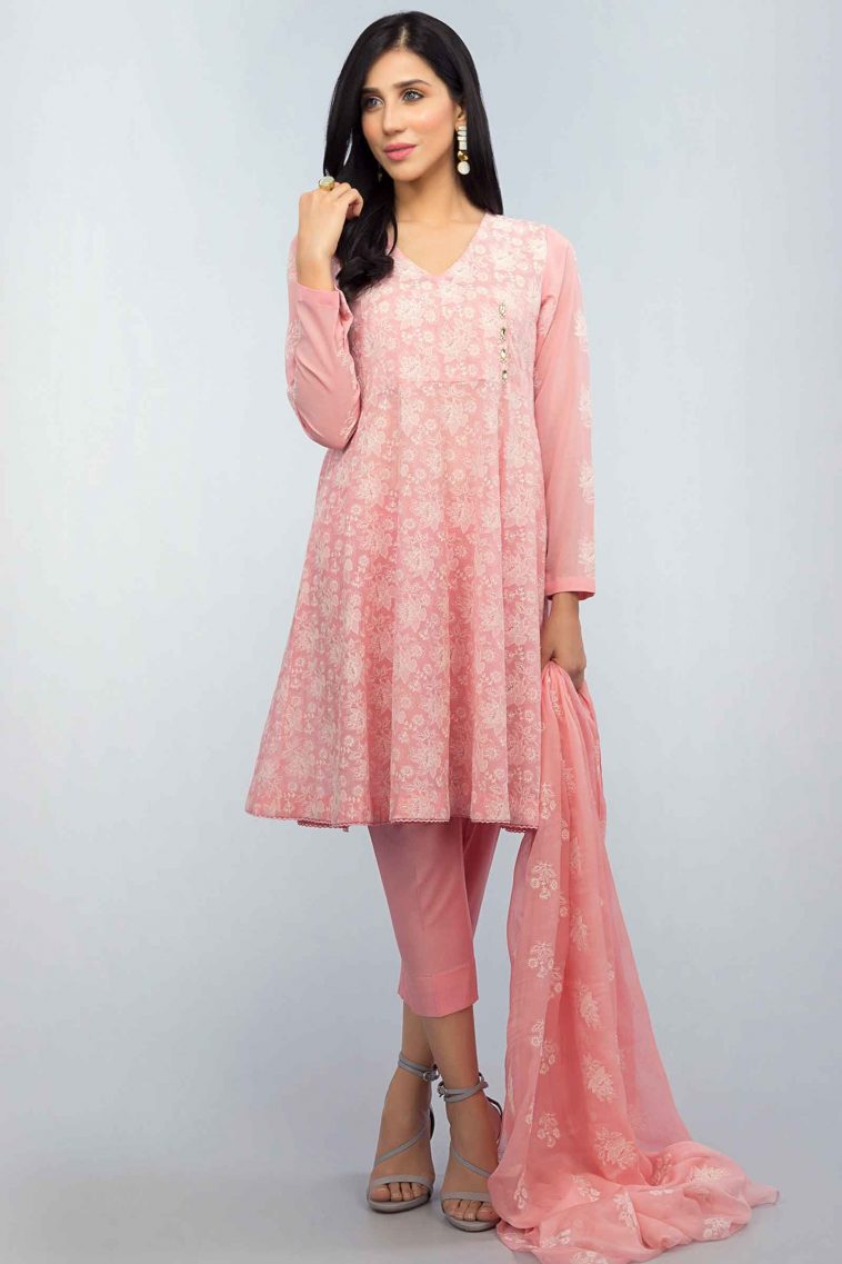 Buy Online Pink Lawn Suit at Bareeze Sale 2018 with Price