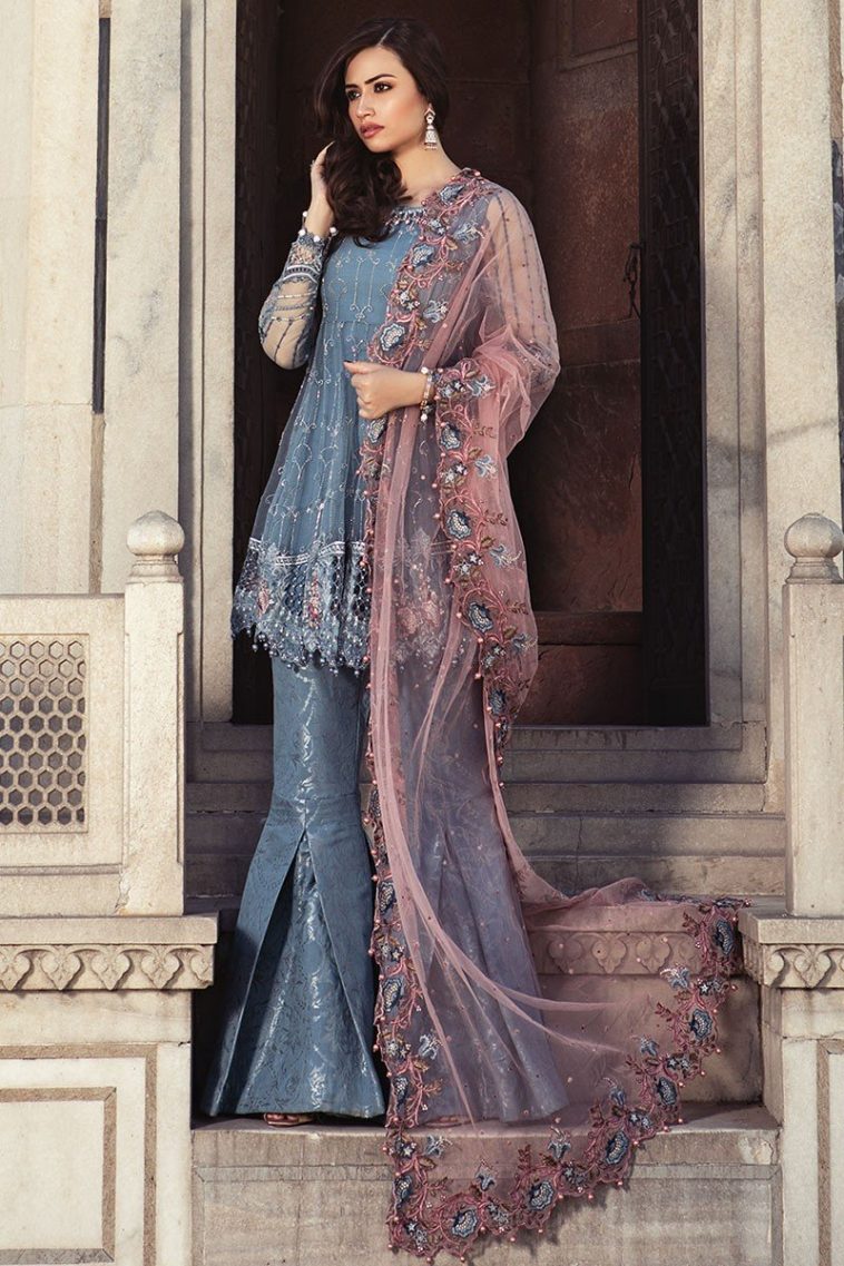 Maria B Eid Collection features Ready to Wear Full Embroidered Formal