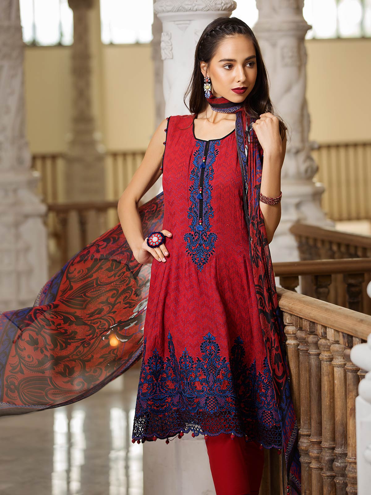 edenrobe embroidered lawn