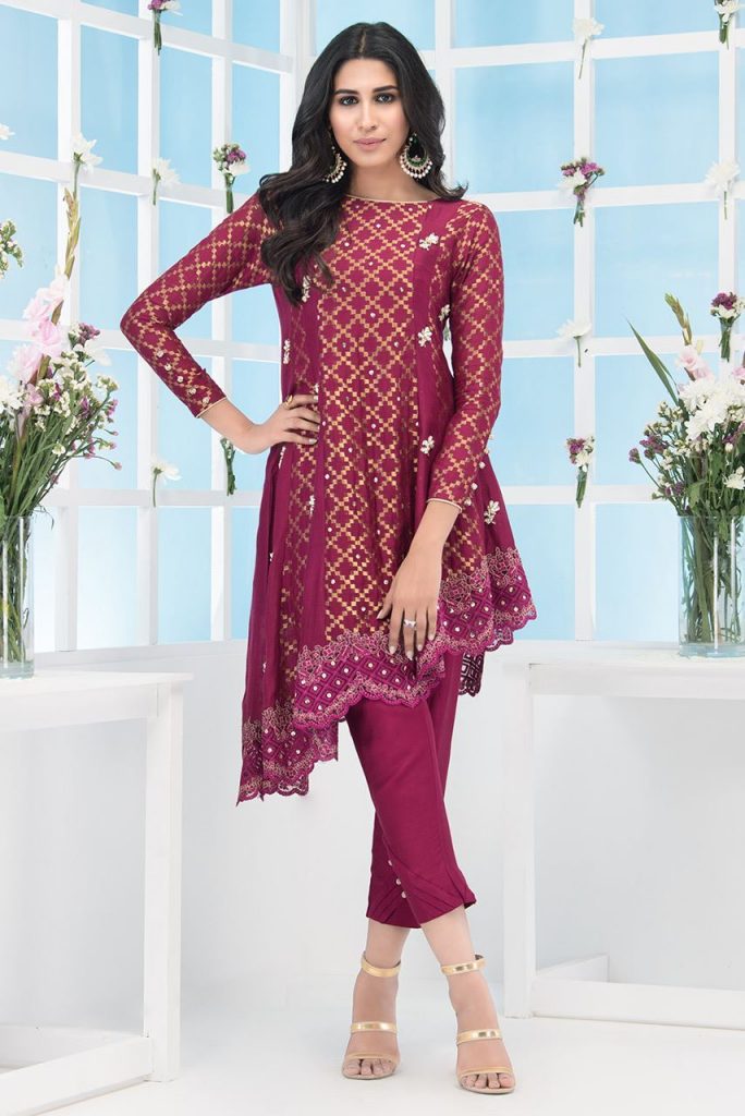 Red frock from eid collection 2018 – Online Shopping In Pakistan