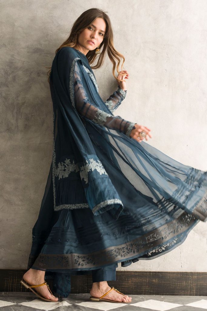 organza frock design for ladies