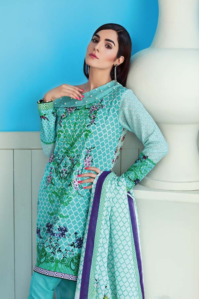 A beautiful and very stylish three piece Pakistani suit in UK by Gul Ahmed online