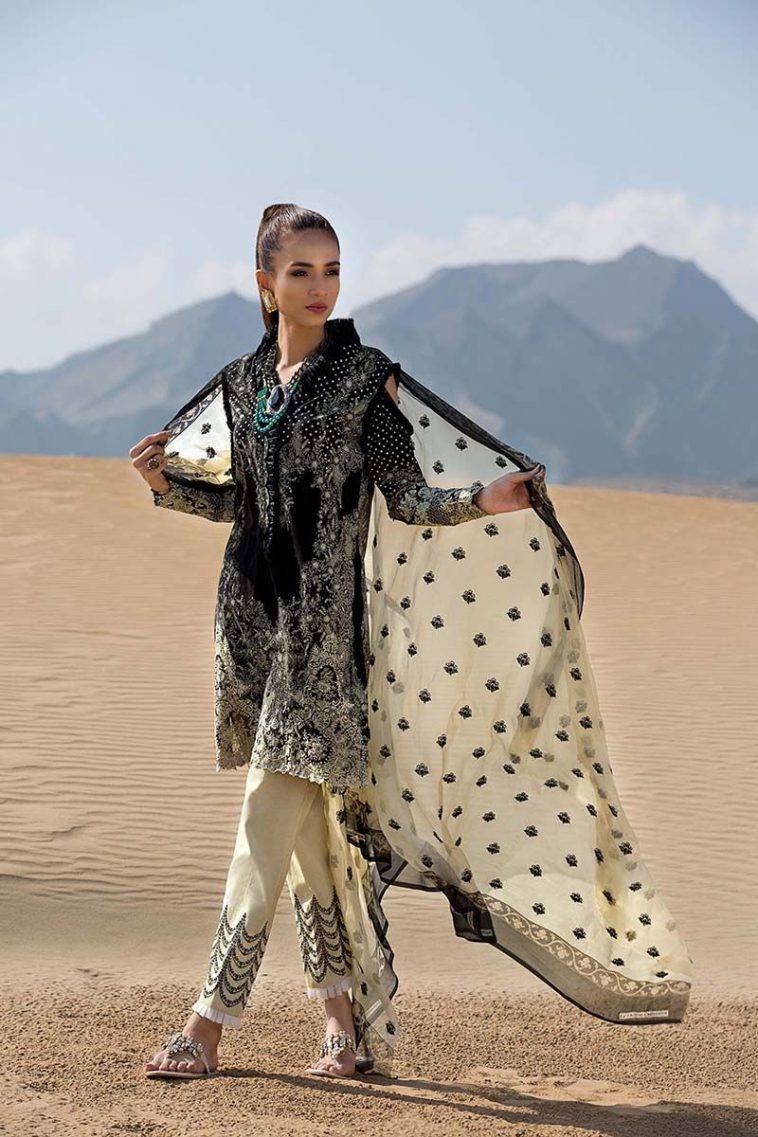 Black Short Cape Dress Net Dresses Pakistani Trendy Party