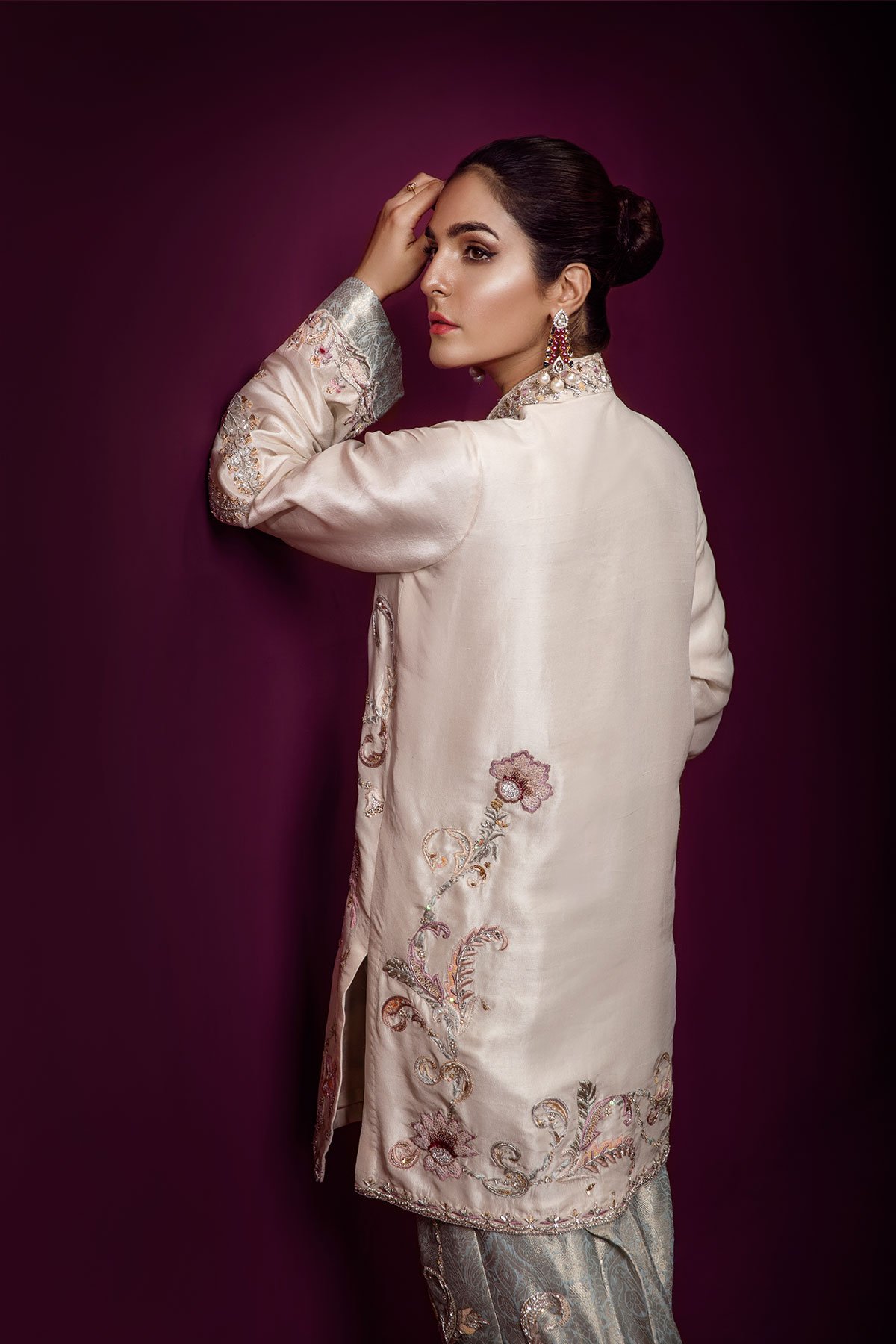 A beautiful and elegant Pakistani formal dress by Ammara Khan