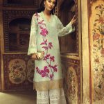 Elegant mint embroidered Pakistani eid dress by Ammara Khan official