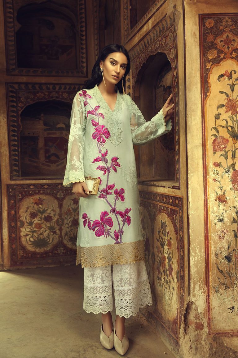 Elegant Mint Embroidered Pakistani Eid Dress By Ammara Khan Official Online Shopping In Pakistan 8216