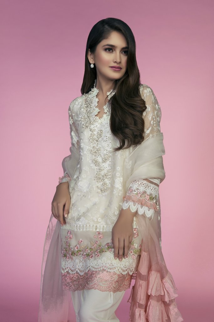 Pakistani Mina Hasan Bridal Collection 2019 Unstitched Eid Shalwar Kameez Suit 