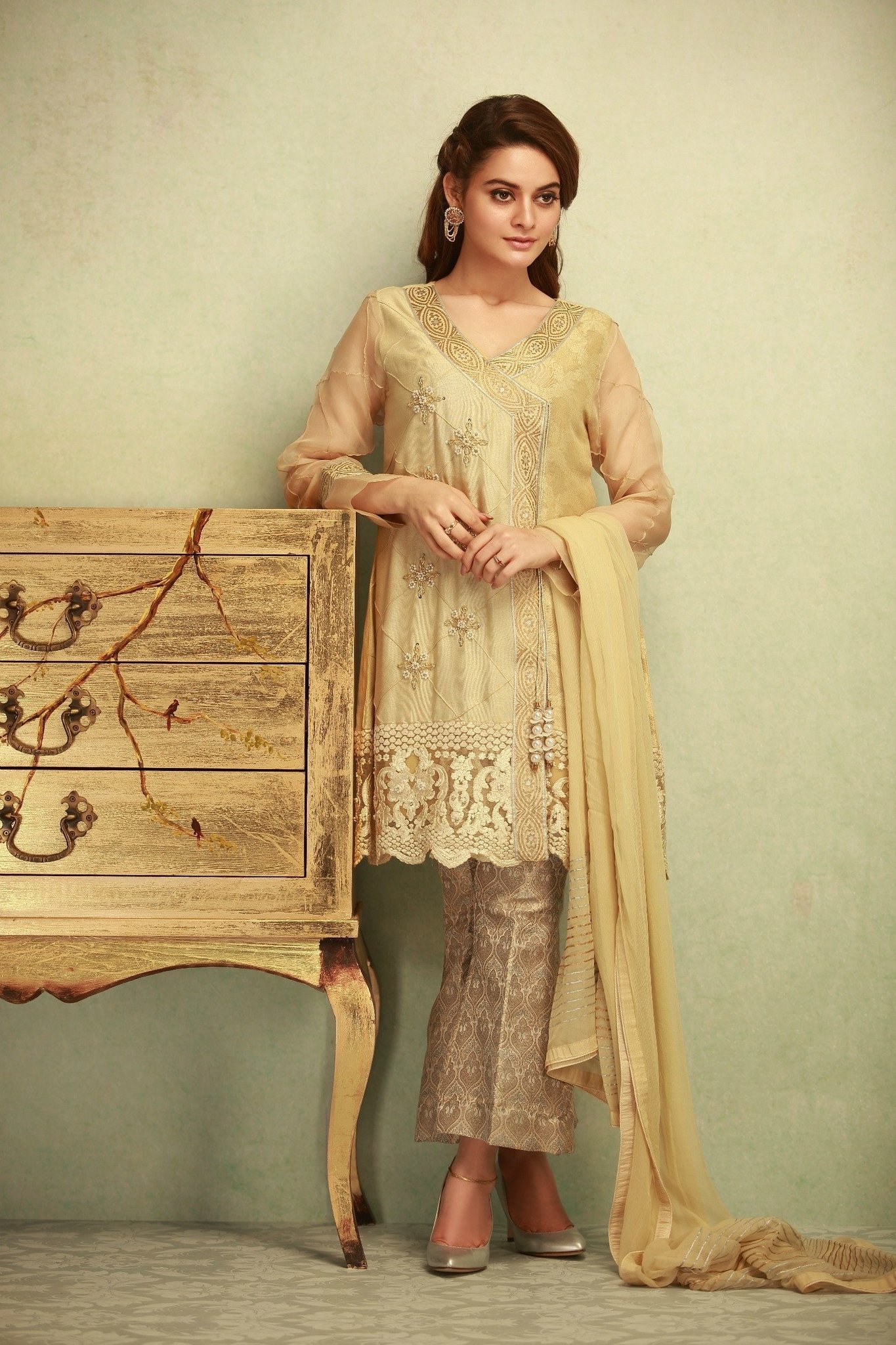 Embroidered Wedding Dress by Pakistani Designer Phatyma Khan