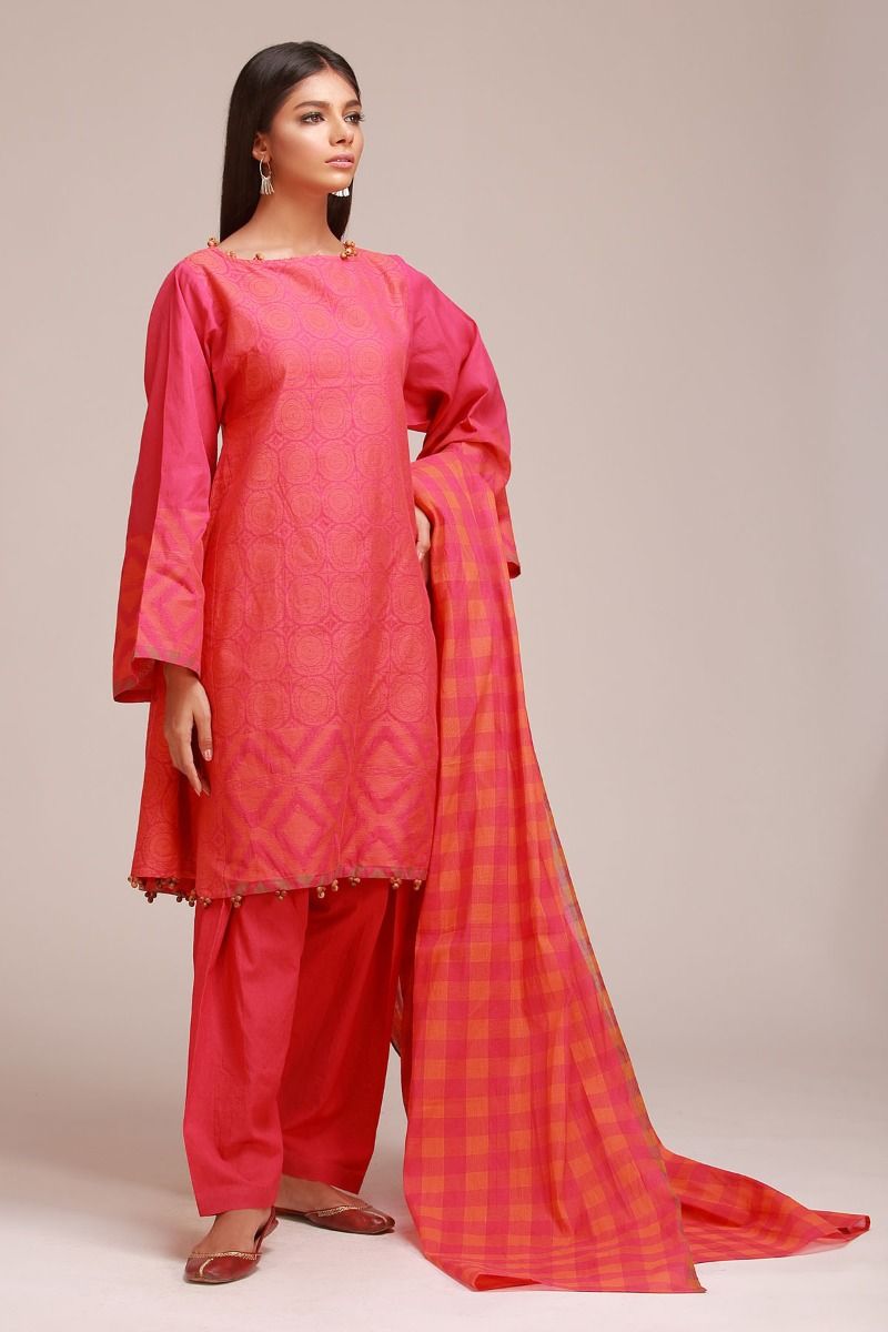 Pink Stylish Pakistani Suit by Khaadi