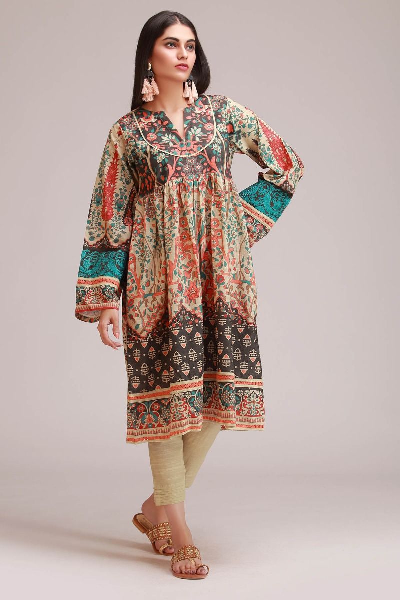 khaadi long frocks