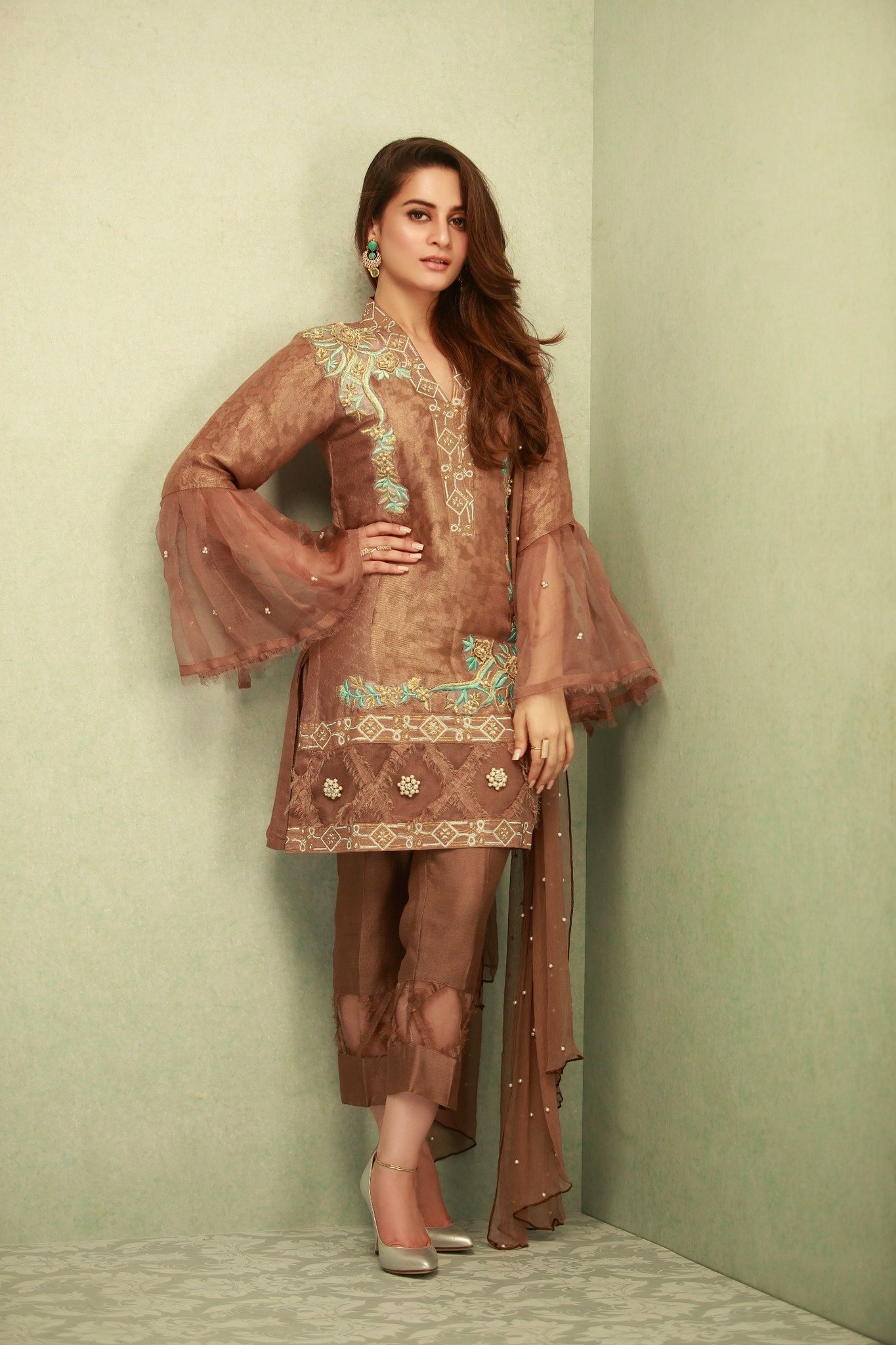 Khadi Net Shirt from Latest Phatyma Khan Luxe Pret Collection for Pakistani Wedding Dresses