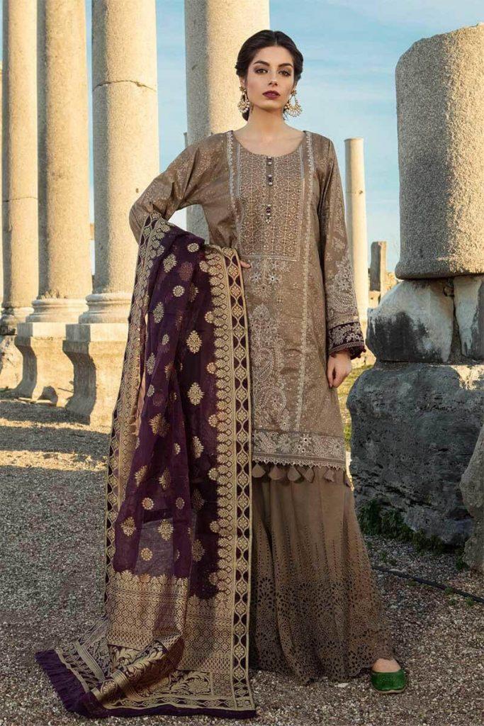 Unstitched Embroidered Eid Dress by Maria b with Prices