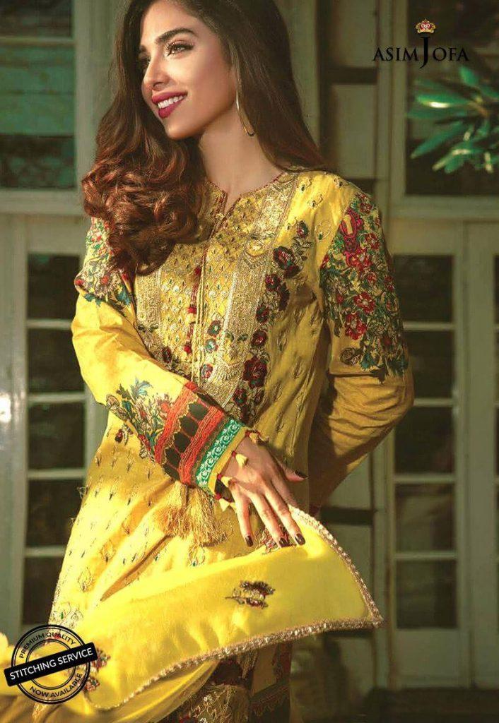 asim jofa Pakistani Latest lawn copy Embroidered 2pc suit Maria b 