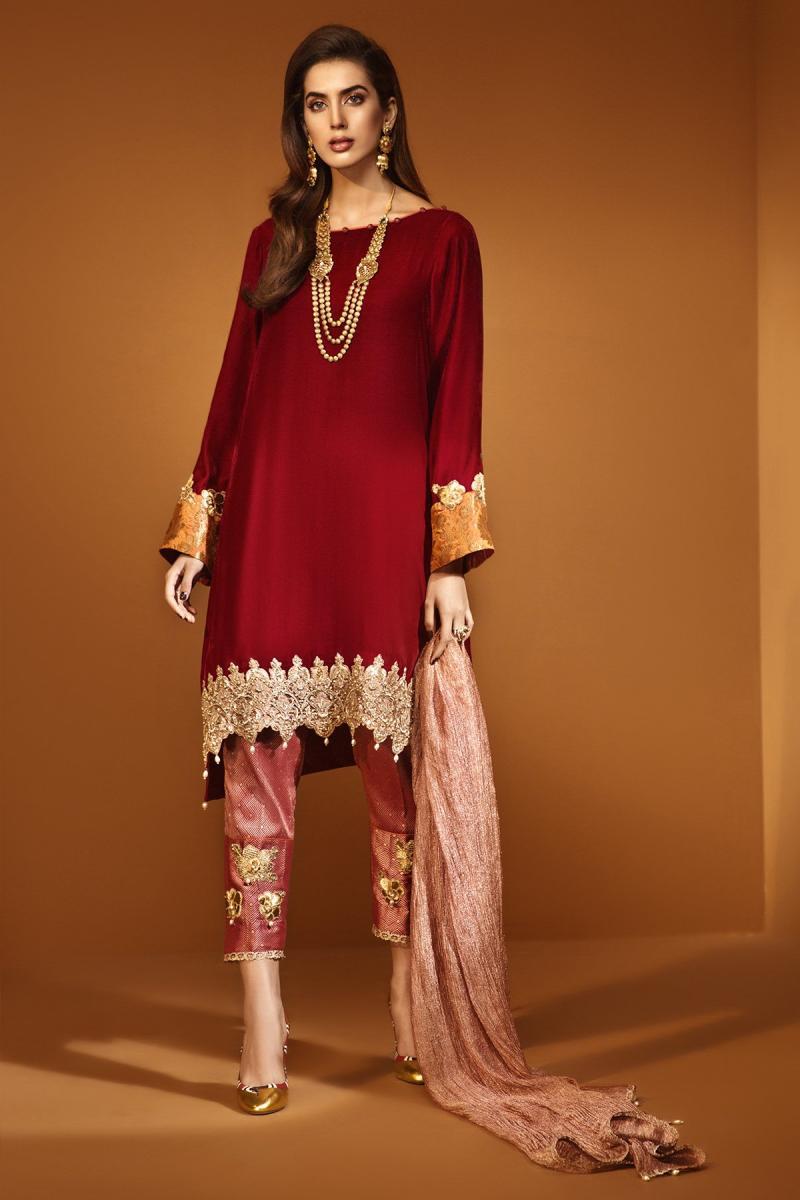 Ammara Khan Red Wedding Dress