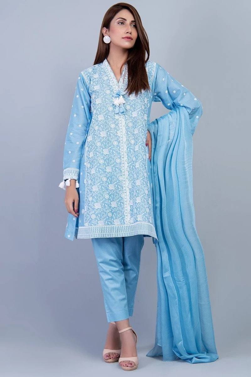 Warda Chikan Kari Suit for Sale Summer Collection 2019