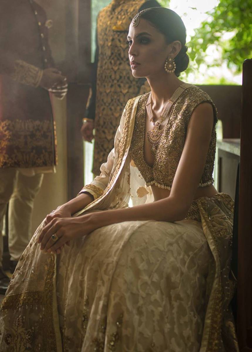 Indian Bridal Lehenga for Reception by Deepak Perwani