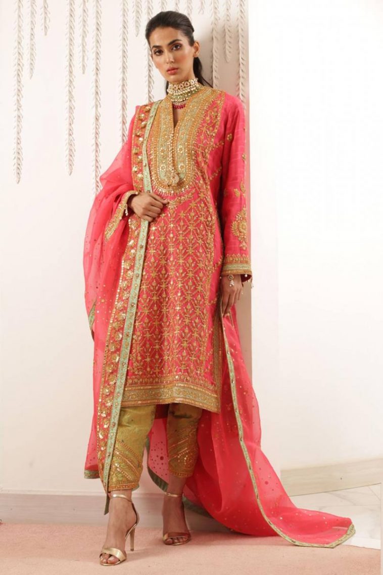 pakistani long dresses for weddings