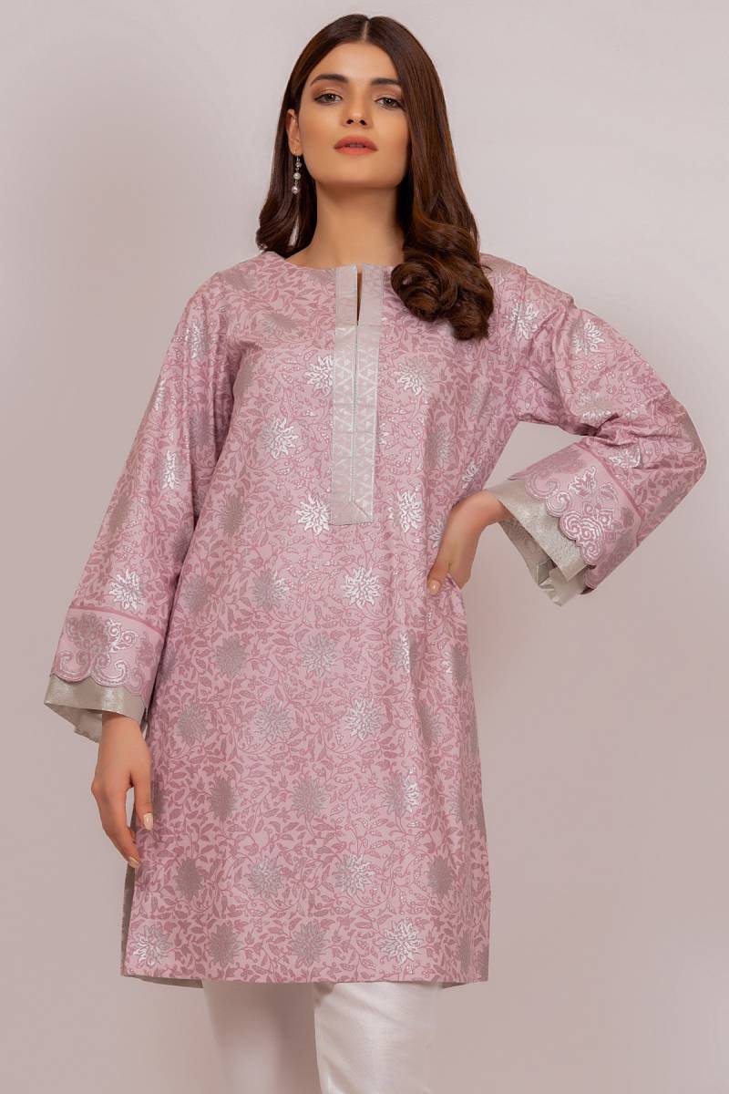 Pink Cambric Shirt Alkaram Winter Collection 2019
