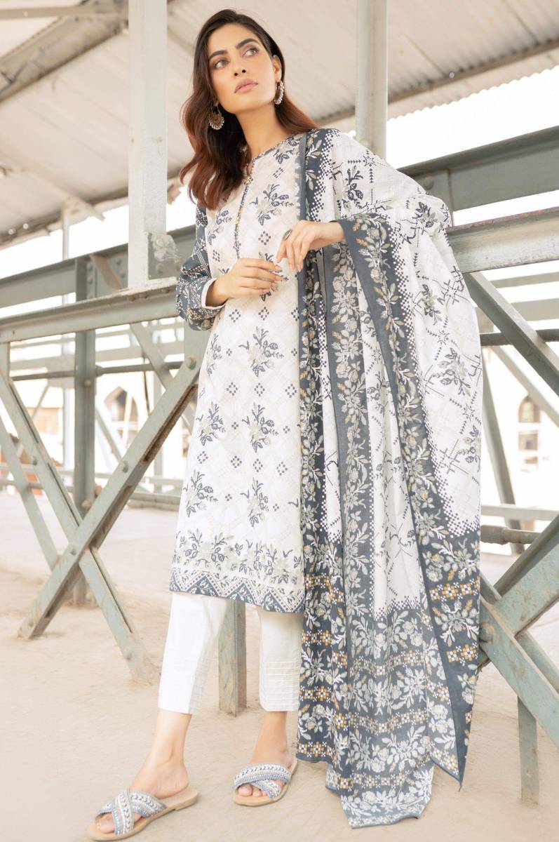 Ready to Wear Cambric Suit Zeen Winter Collection 2019