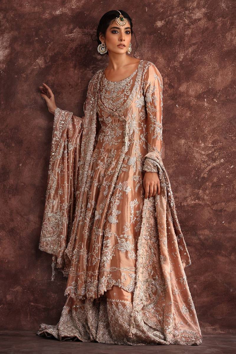 Angrakha Style Designer Pakistani Wedding Dress