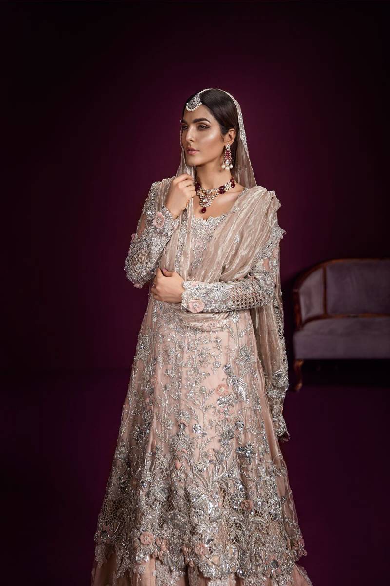 Bridal Peplum Dress for Nikah by Ammara Khan